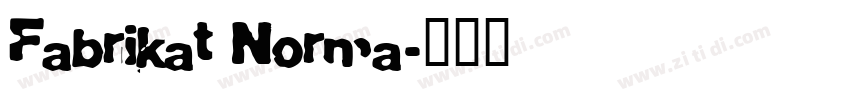 Fabrikat Norma字体转换